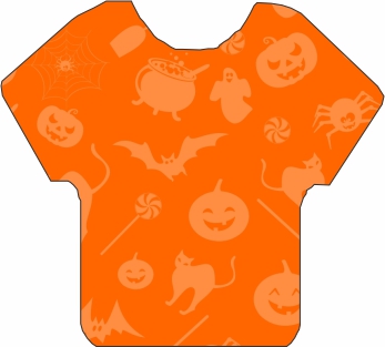 Halloween Orange Pattern 12"
